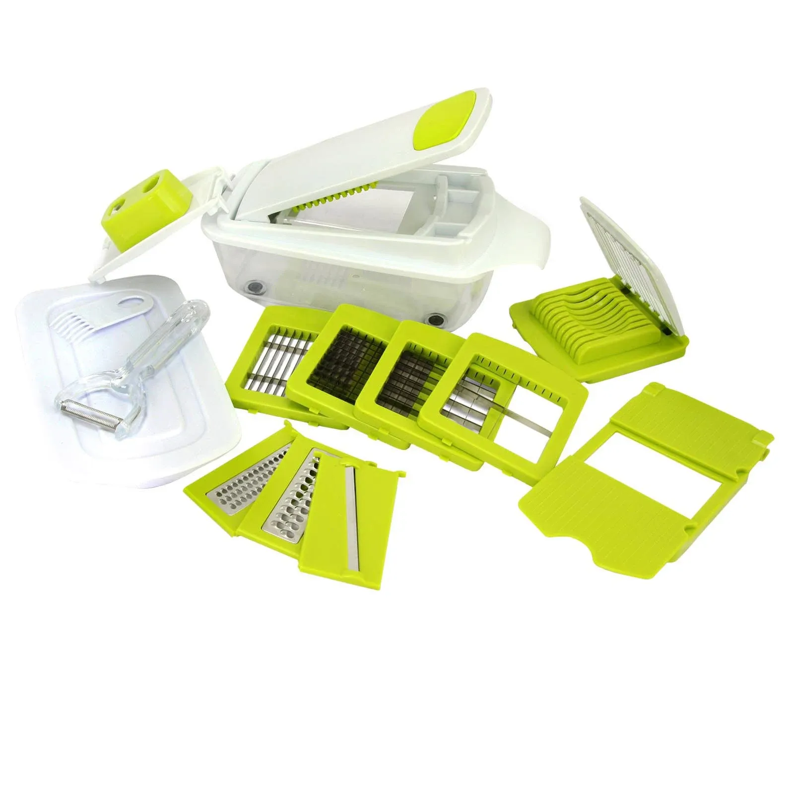 MegaChef 8 in 1 Multi-Use Slicer Dicer and Chopper with Interchangeable Blades