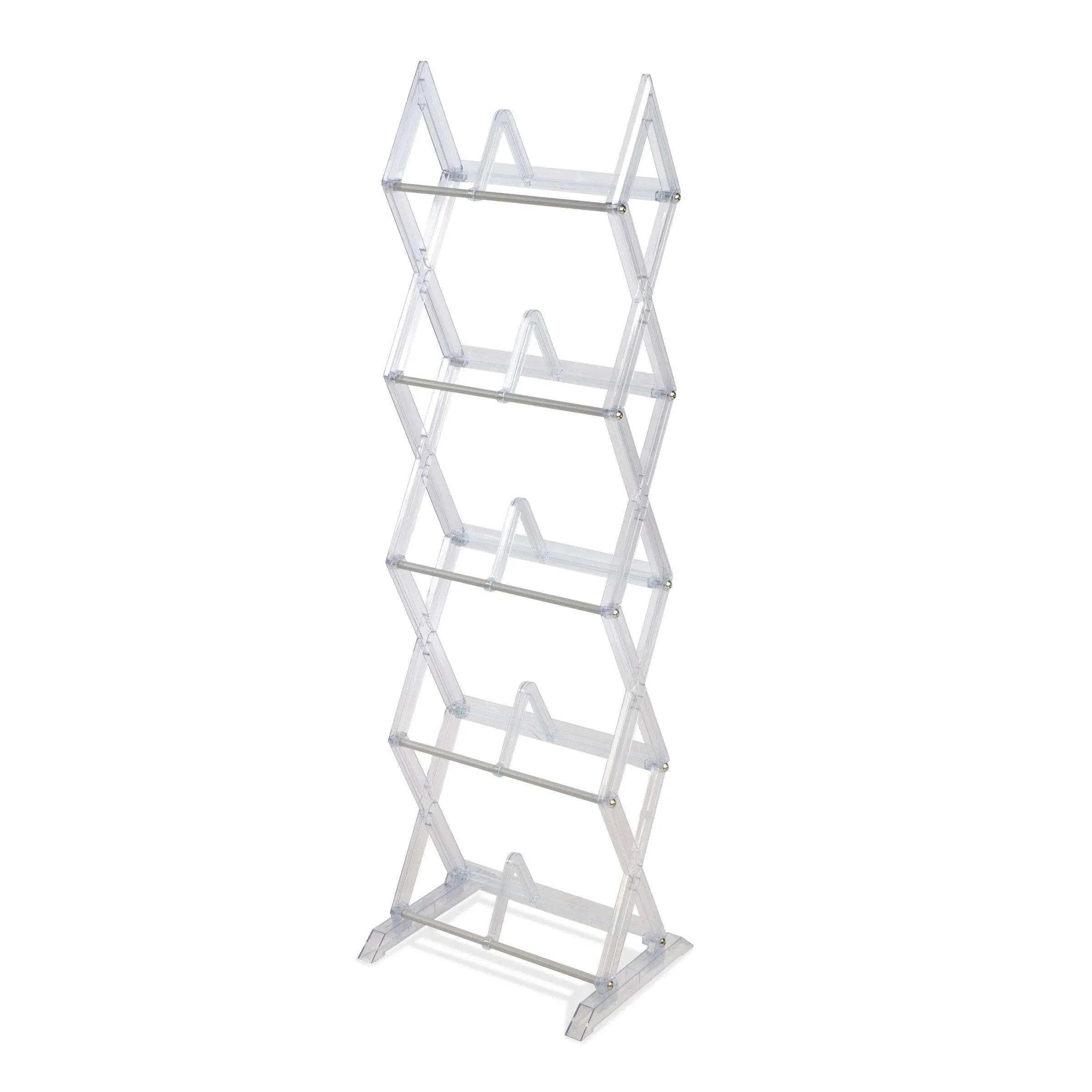 Mitsu 5 Tier 90 Media Rack Clear - Atlantic