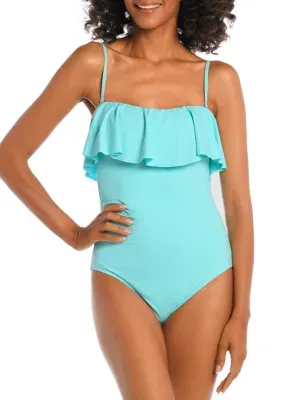 La Blanca Women's Bandeau One Piece Swimsuit