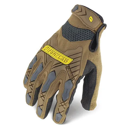 Impact Resistant Gloves,Size L,Brown,PR