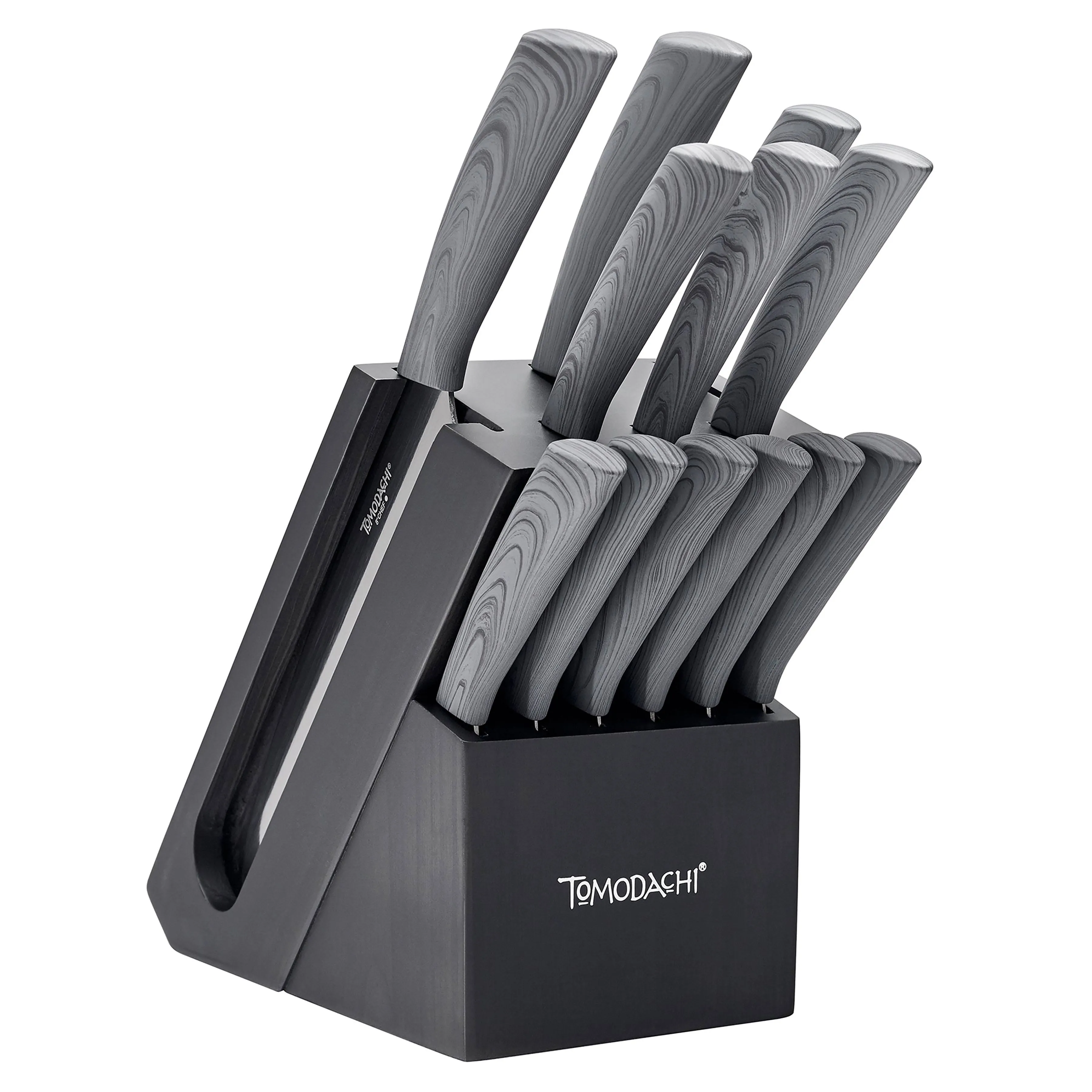 Tomodachi Raintree Ash 13 Piece Cutlery Block Set