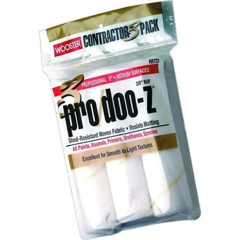 Wooster Pro/Doo-Z 3/8" Nap Roller Cover 3-Pack