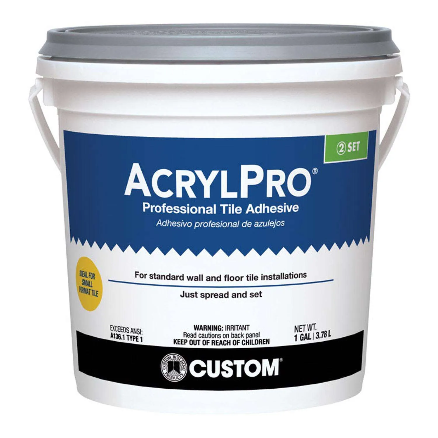 Custom Building AcrylPro Ceramic Tile Adhesive