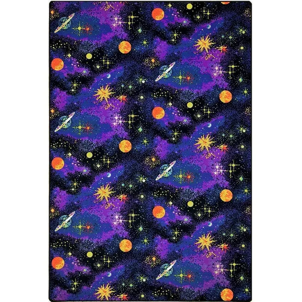 Joy Carpets Fluorescent Space Explorer 12' x 18' Area Rug