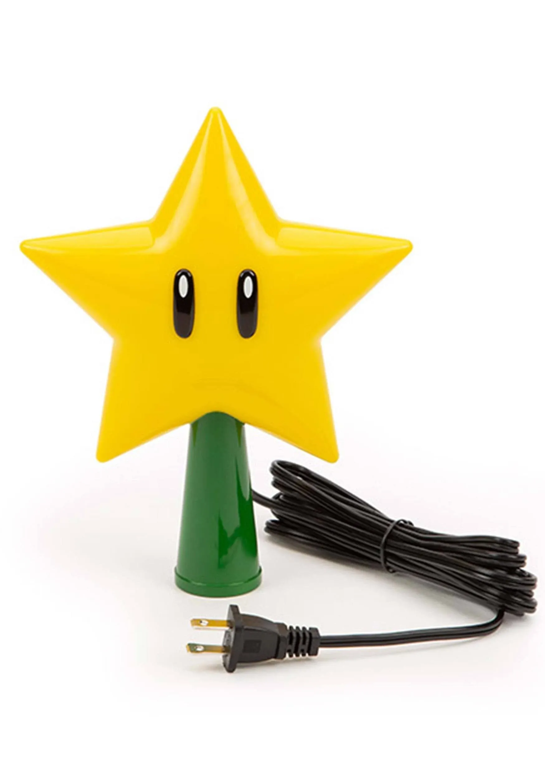 Sunrise Identity Super Mario Bros. 7-Inch Super Star Light-Up Holiday Tree Topper