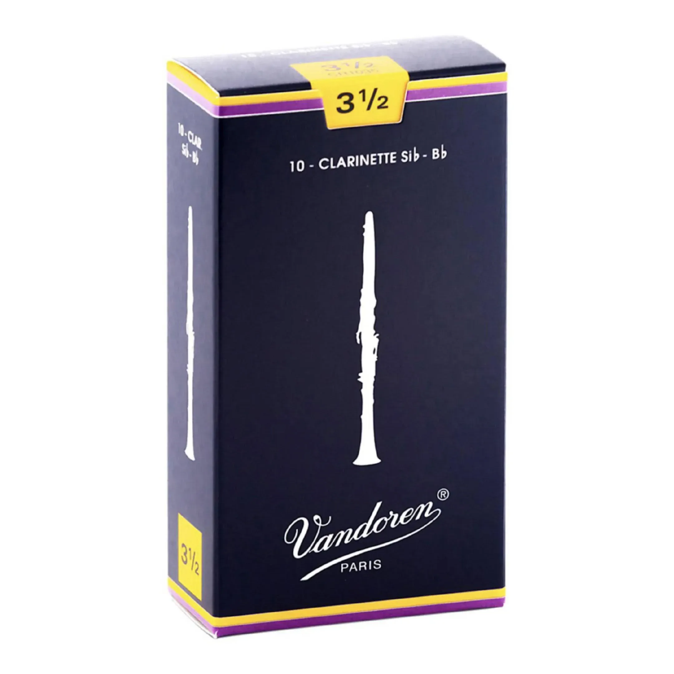 Vandoren Bb Clarinet Reeds 3.5 Traditional (10 Box)