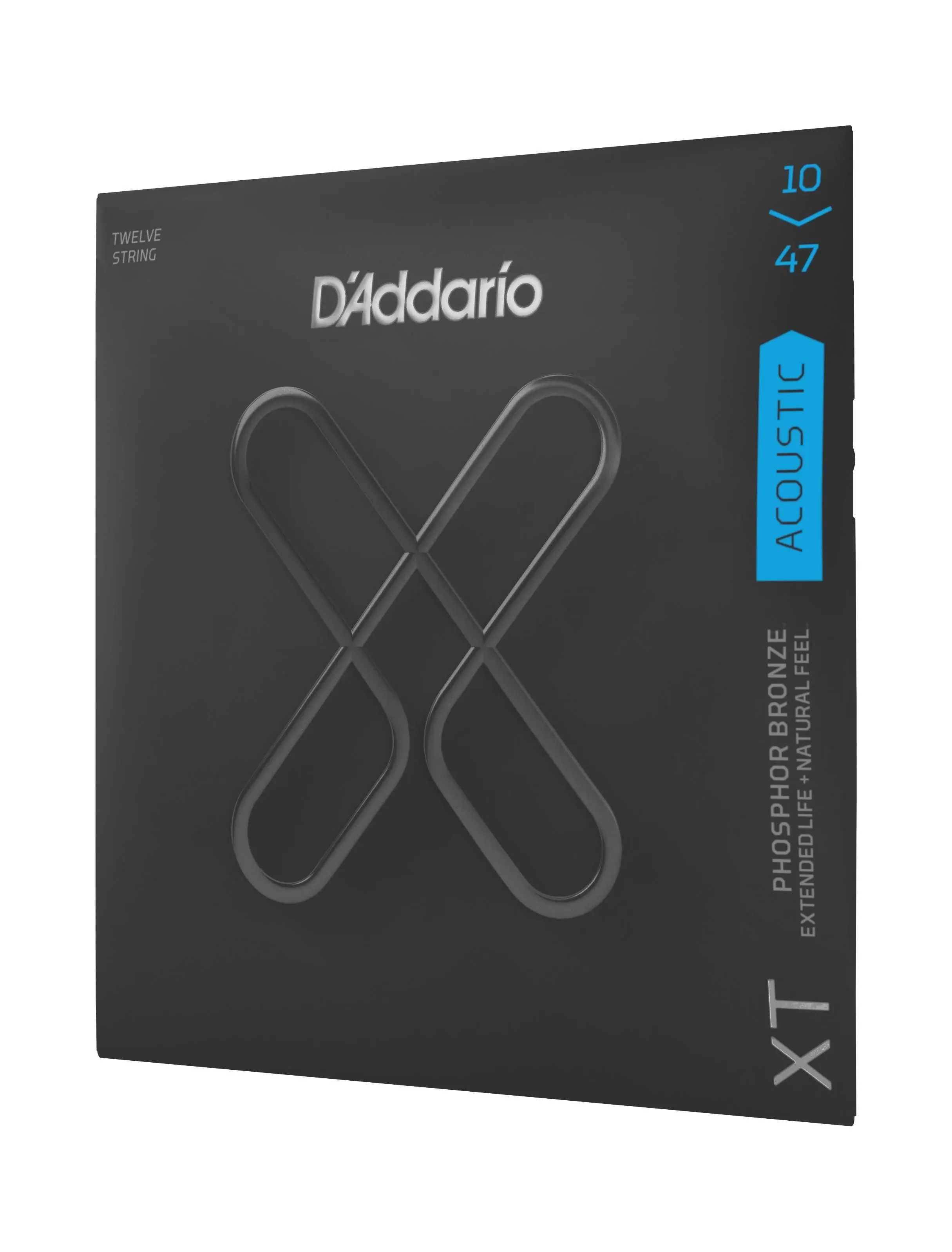 D'Addario XT Acoustic Guitar Strings, 12-String Light, 10-47 Phosphor Bronze