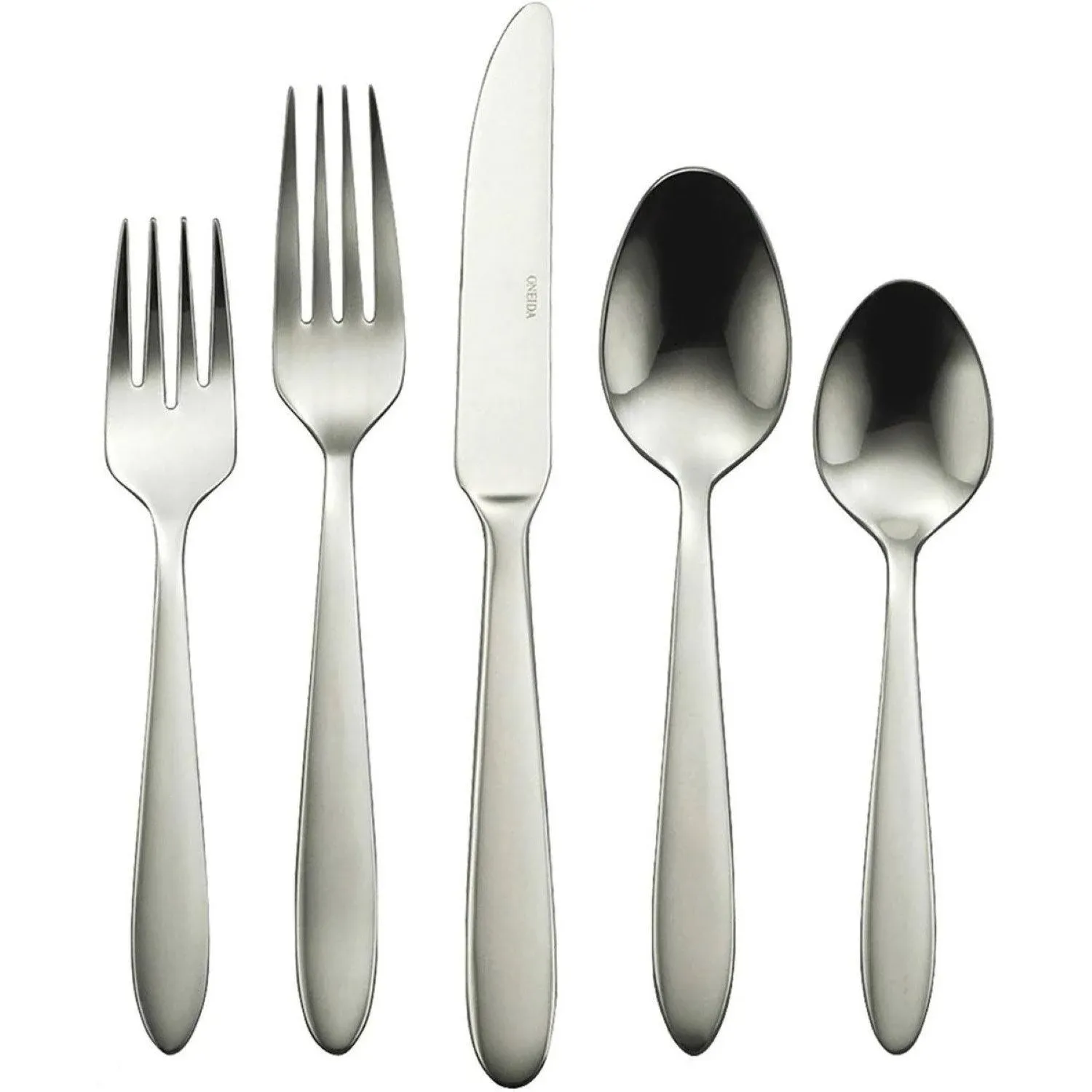 Oneida H037045Awwm Mooncrest 45 Piece Everyday Flatware Set, Service For 8