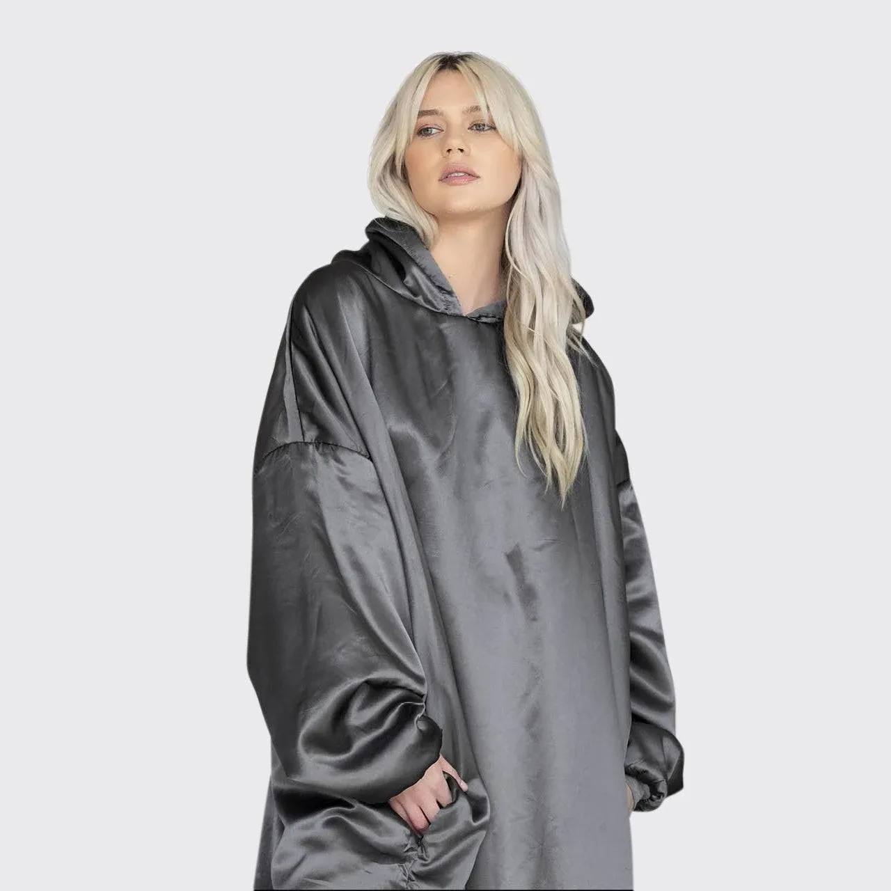 Glazey Satin Lounging Hoodie