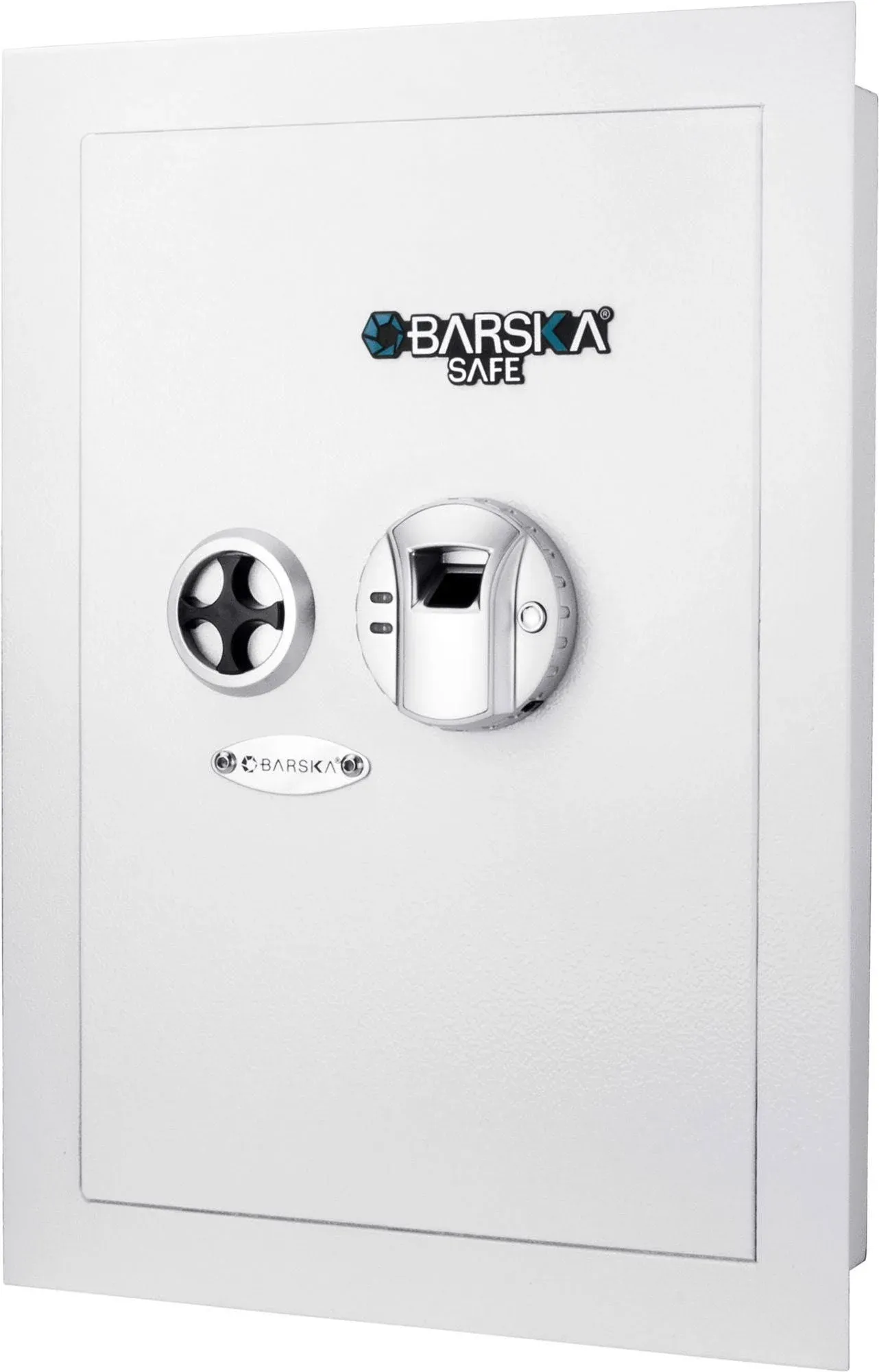 Barska AX13030 White Biometric Wall Safe