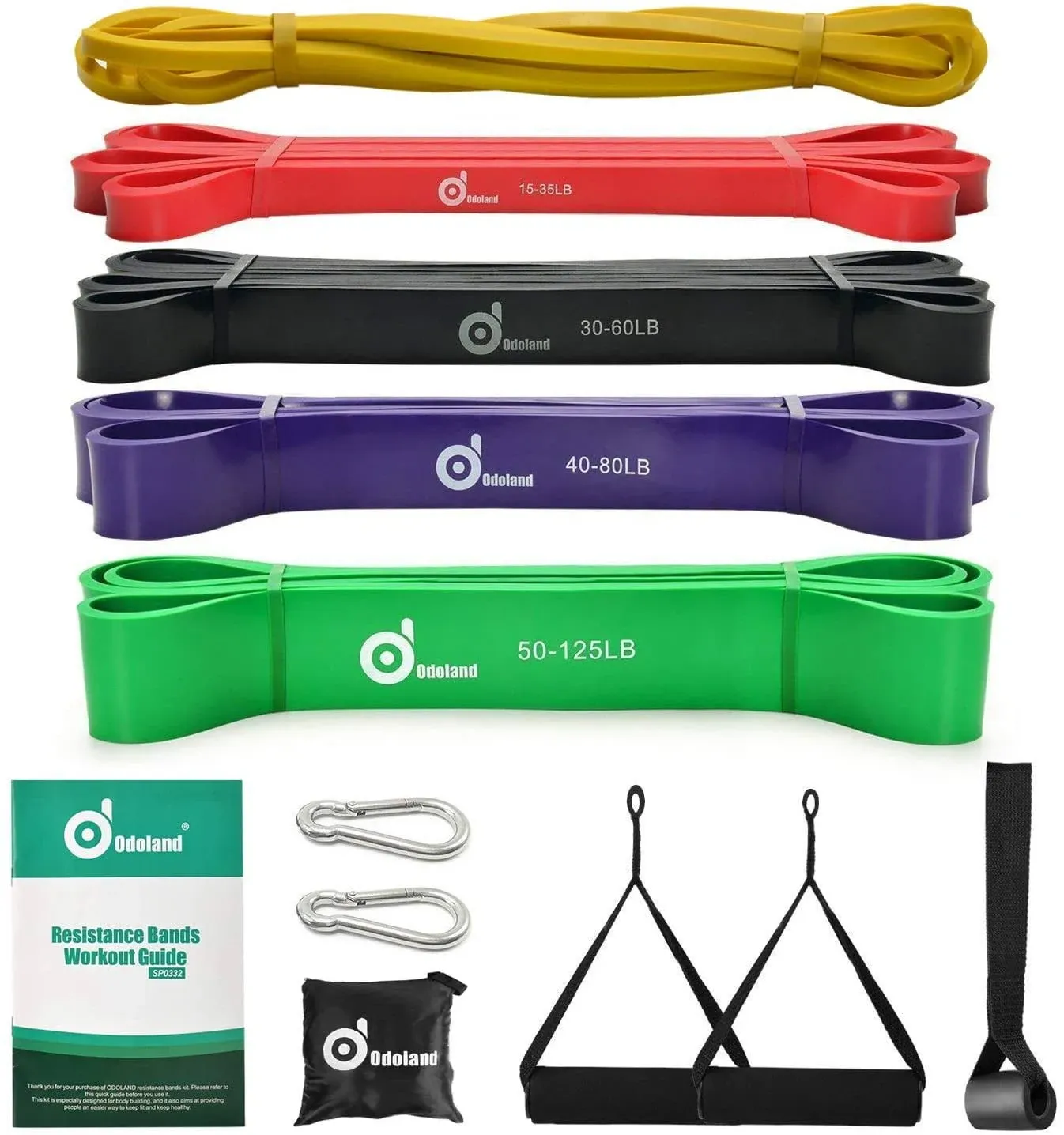 5Pack Pull-Up Resistance Loop Bands for Stretching Power Lifting & Daily Workout ...