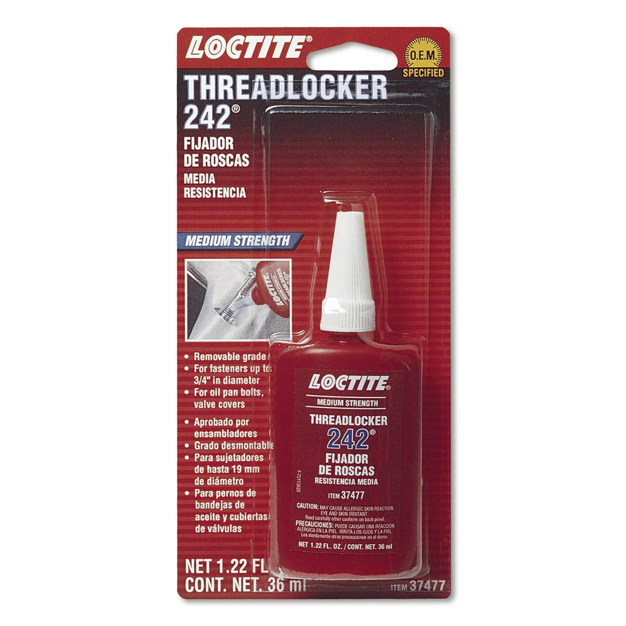 LOCTITE-Threadlocker 242 Blue 36ml/1.22oz