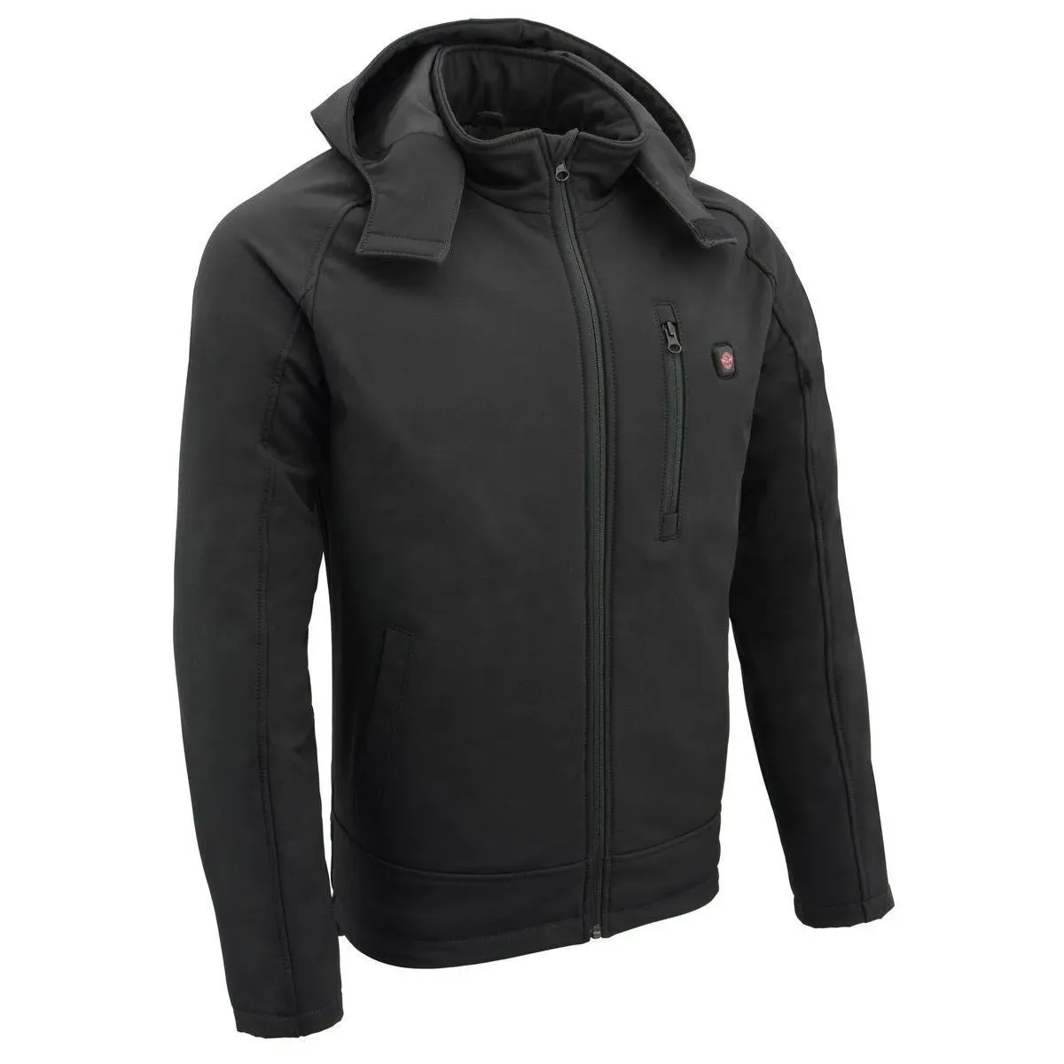 Nexgen Heat Mpm1767set Men's Black 'Heated' Soft Shell Hooded Zipper Front Jacket ...