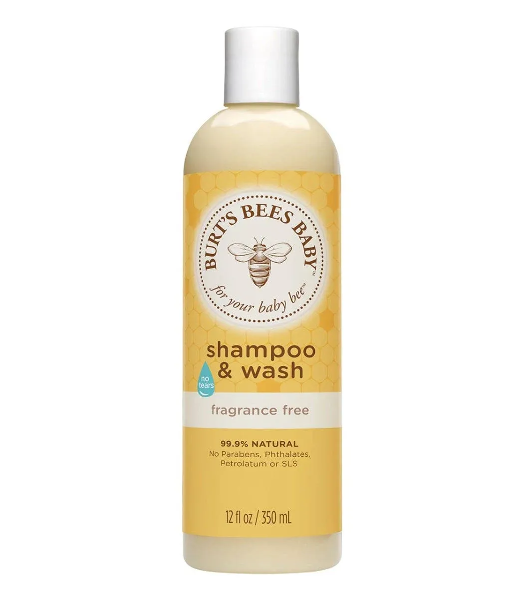 Burt's Bees Baby Bee Shampoo & Wash, Fragrance Free, 12 fl oz