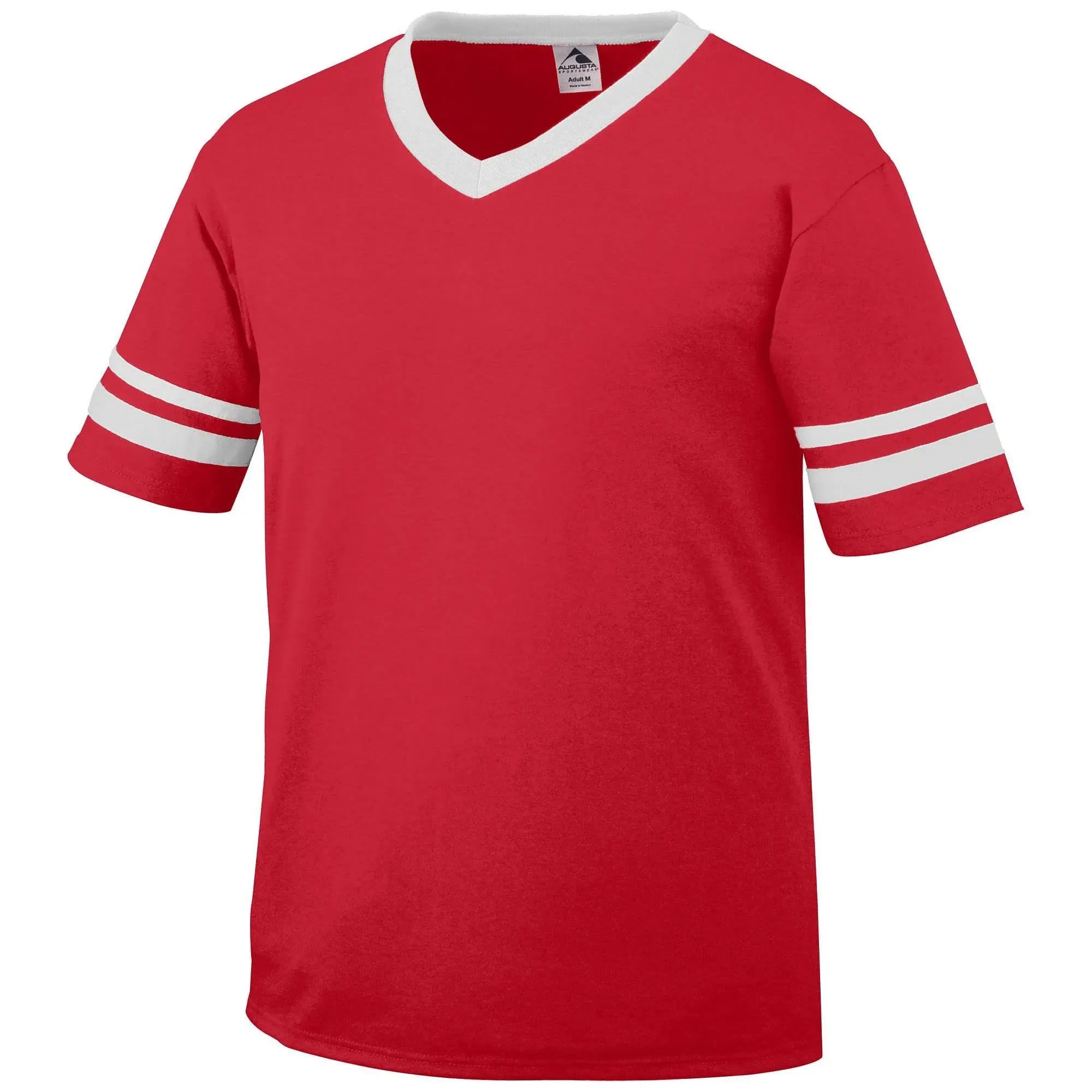 Augusta Sportswear 360 - Sleeve Stripe Jersey, Red/ White, L