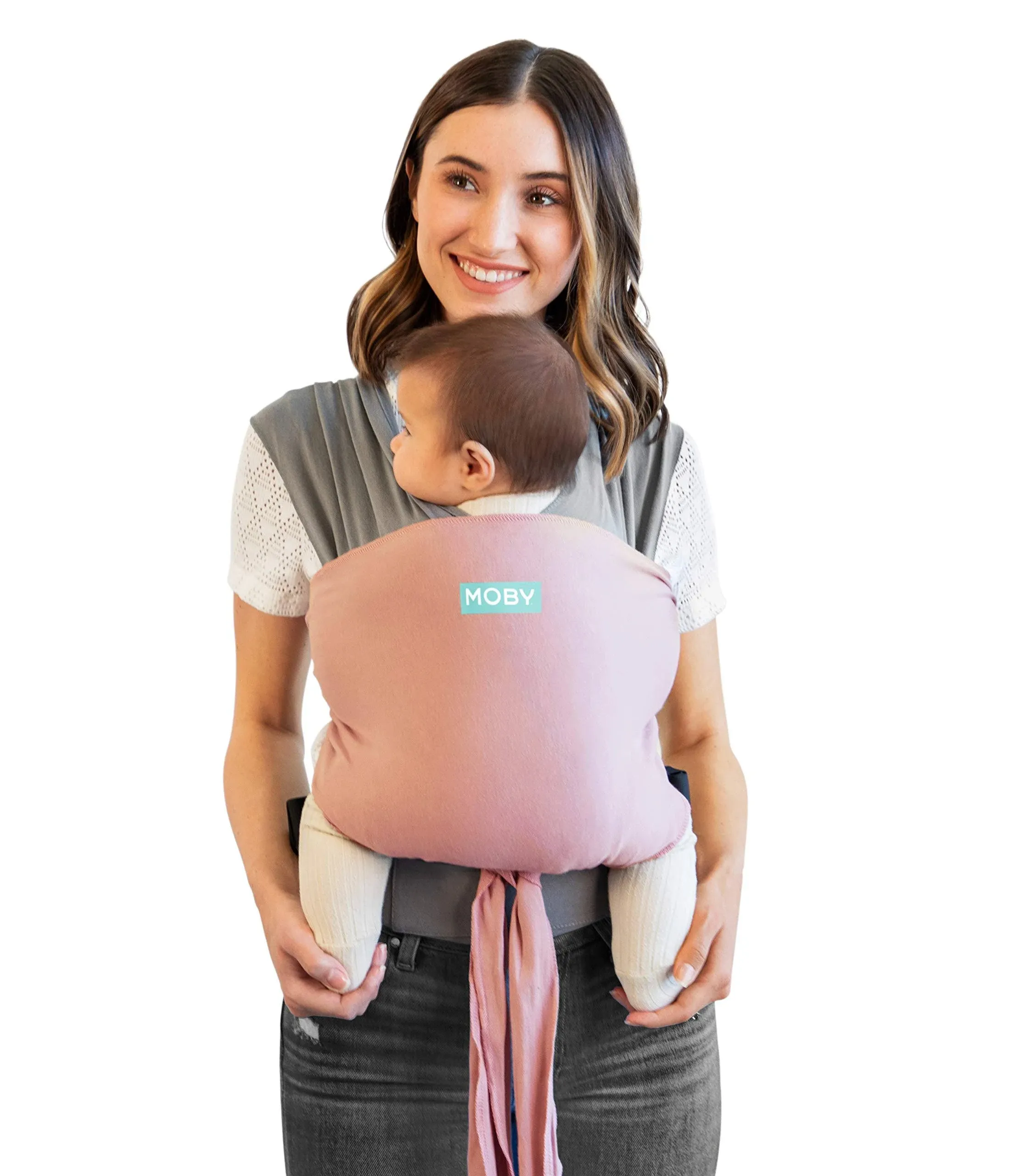 Moby Easy Wrap Baby Carrier Dusty Rose