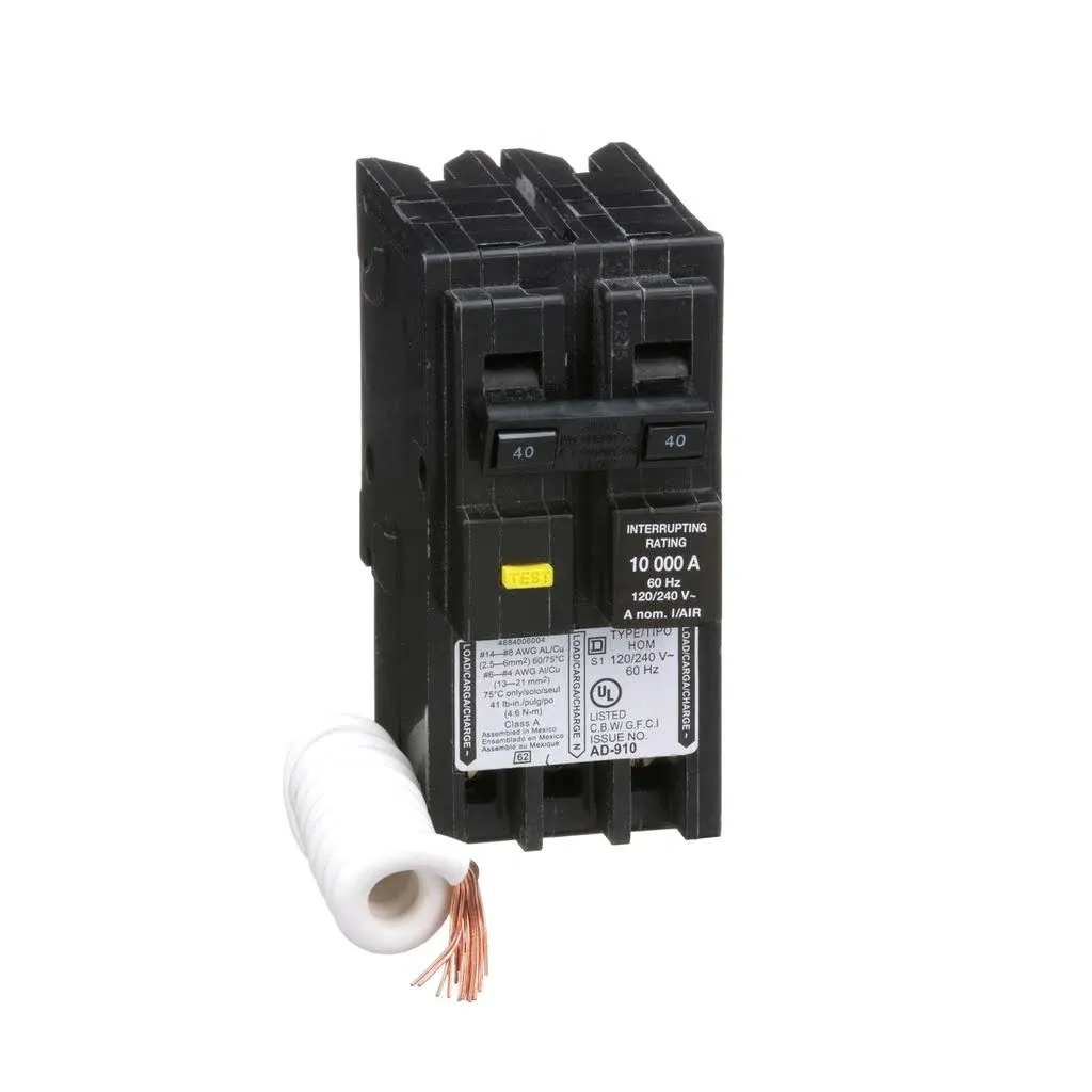 Square D Circuit Breaker HOM240GFI