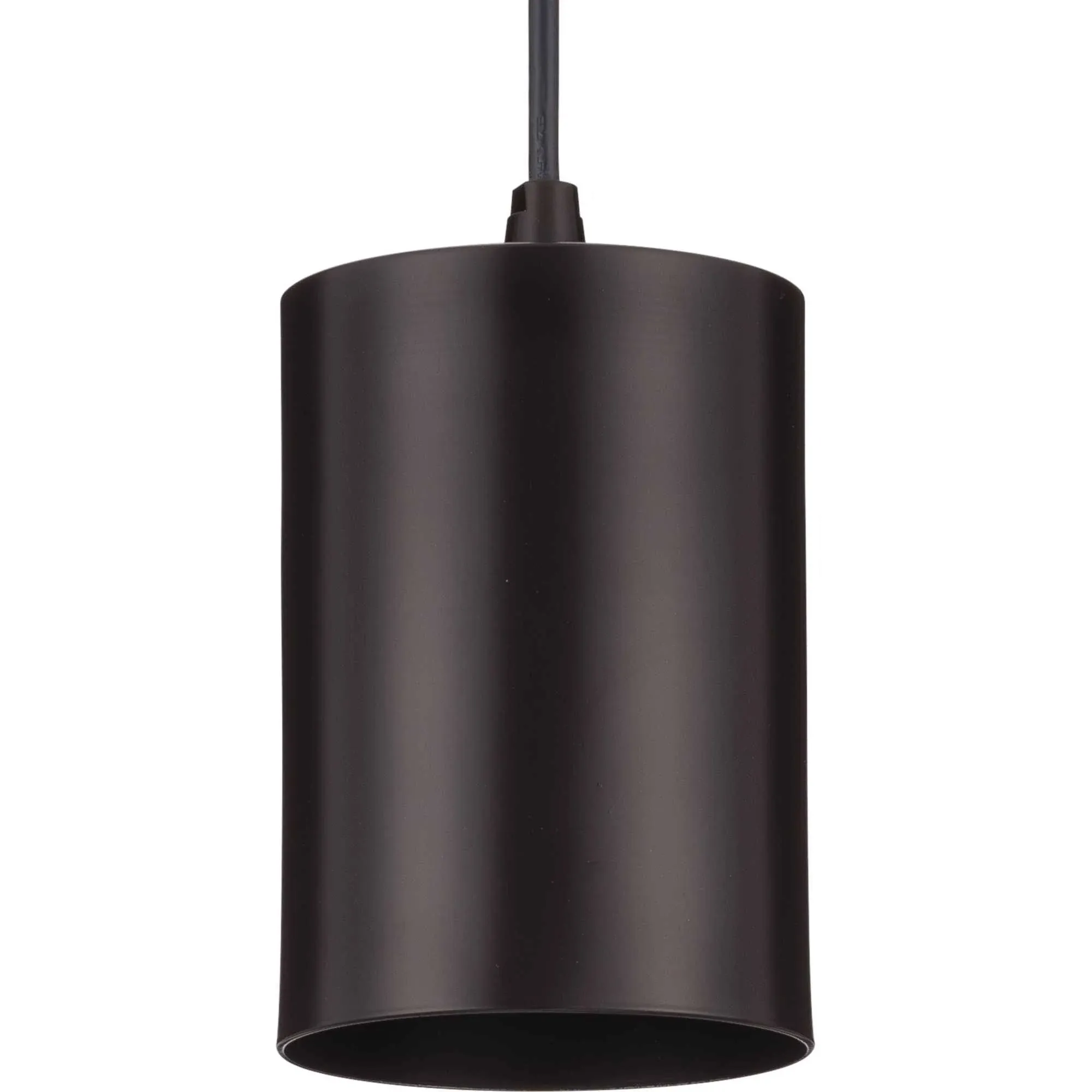 Progress Lighting Cylinder 1 Light Outdoor 5" Pendant White