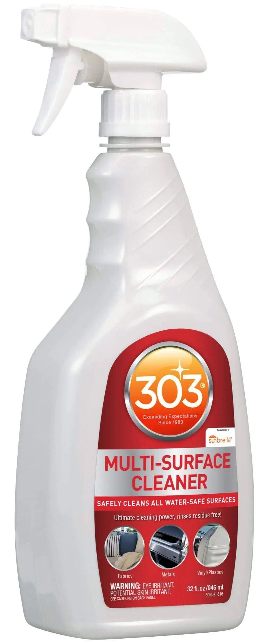 303 Multi-Surface Cleaner - Safely Cleans All Water Safe Surfaces, Including All Types of Fabric and Vinyl, Rinses Residue Free, Manufacturer Recommended, 1 Gallon (30570)303 Multi-Surface Cleaner - Safely Cleans All Water Safe…