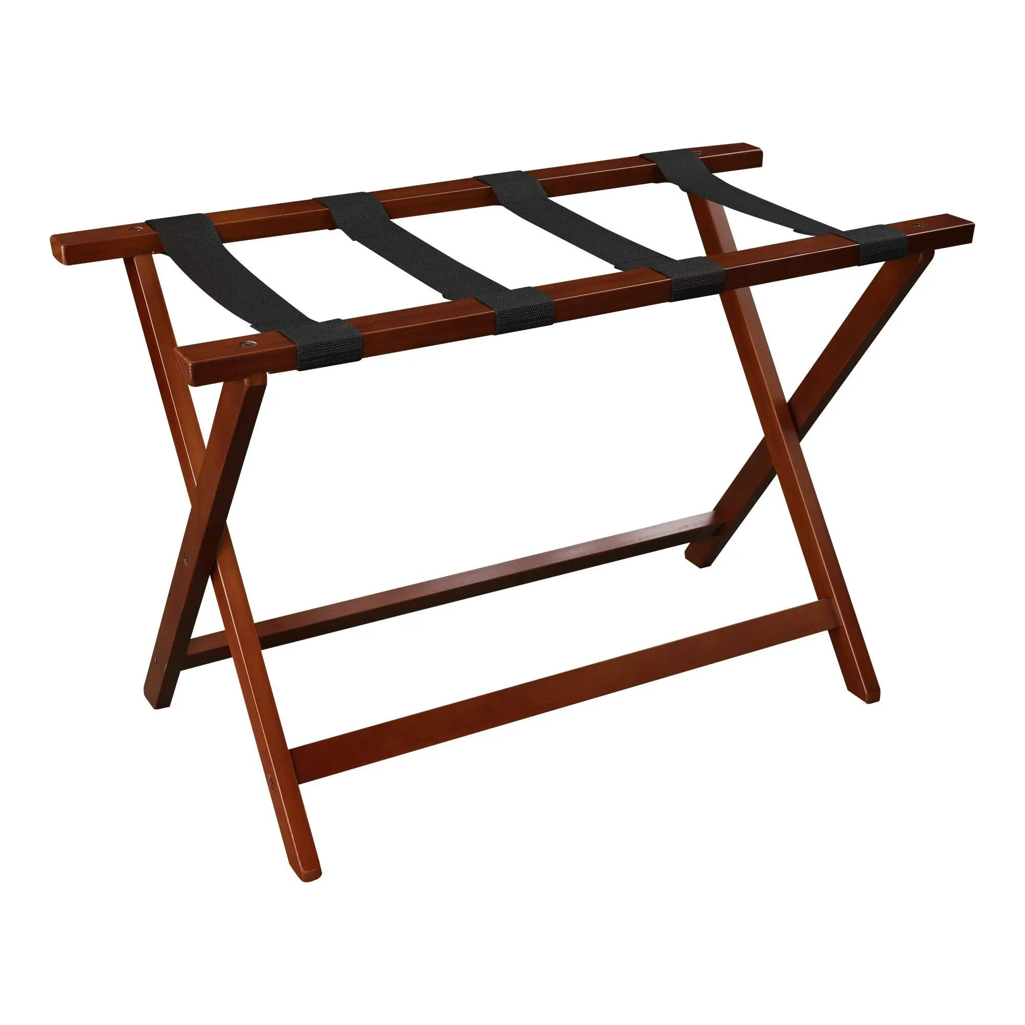 Casual Home Heavy Duty 30" Extra Wide Luggage Rack - Walnut