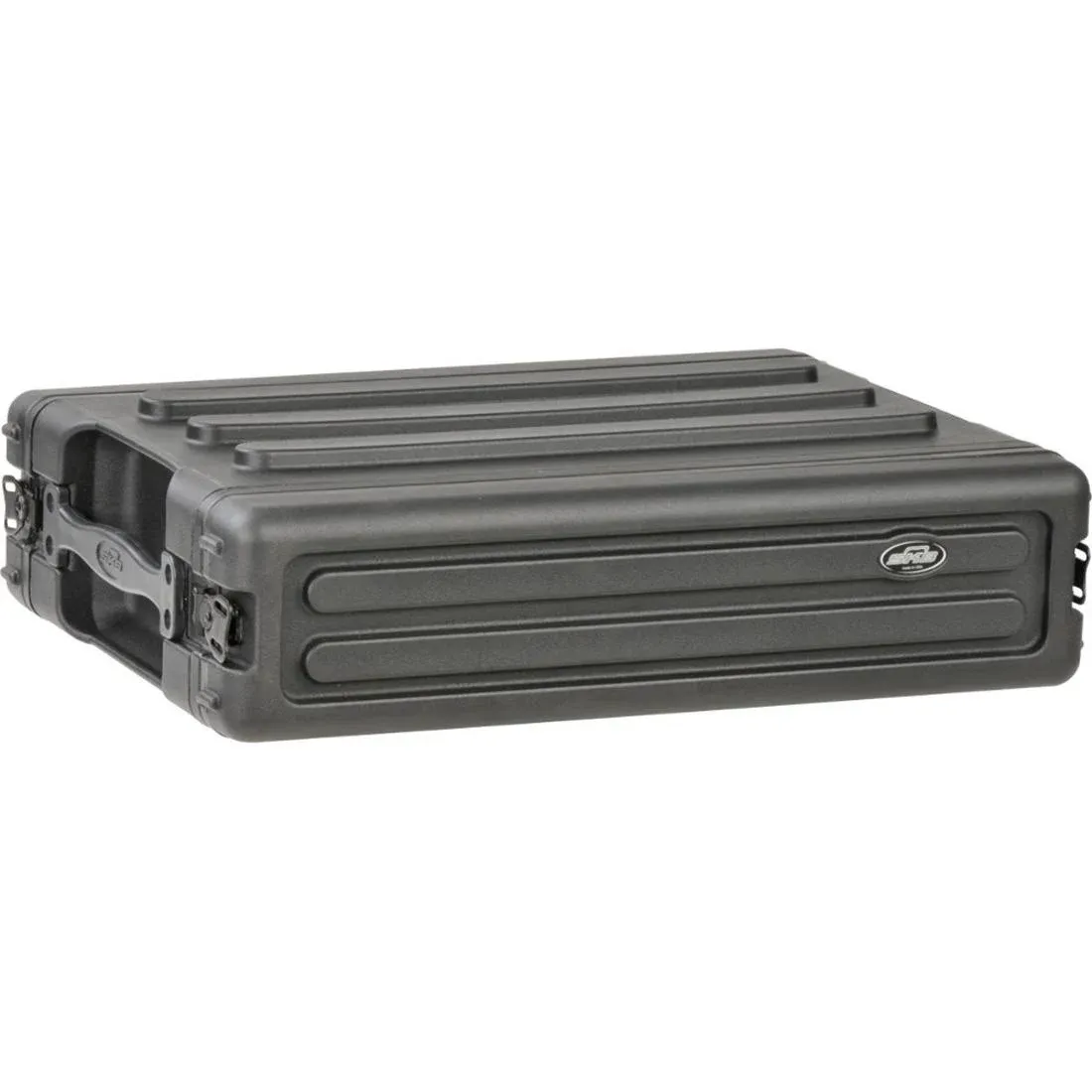 2U Shallow Roto Rack with Steel rails (front/back), 10.5" deep