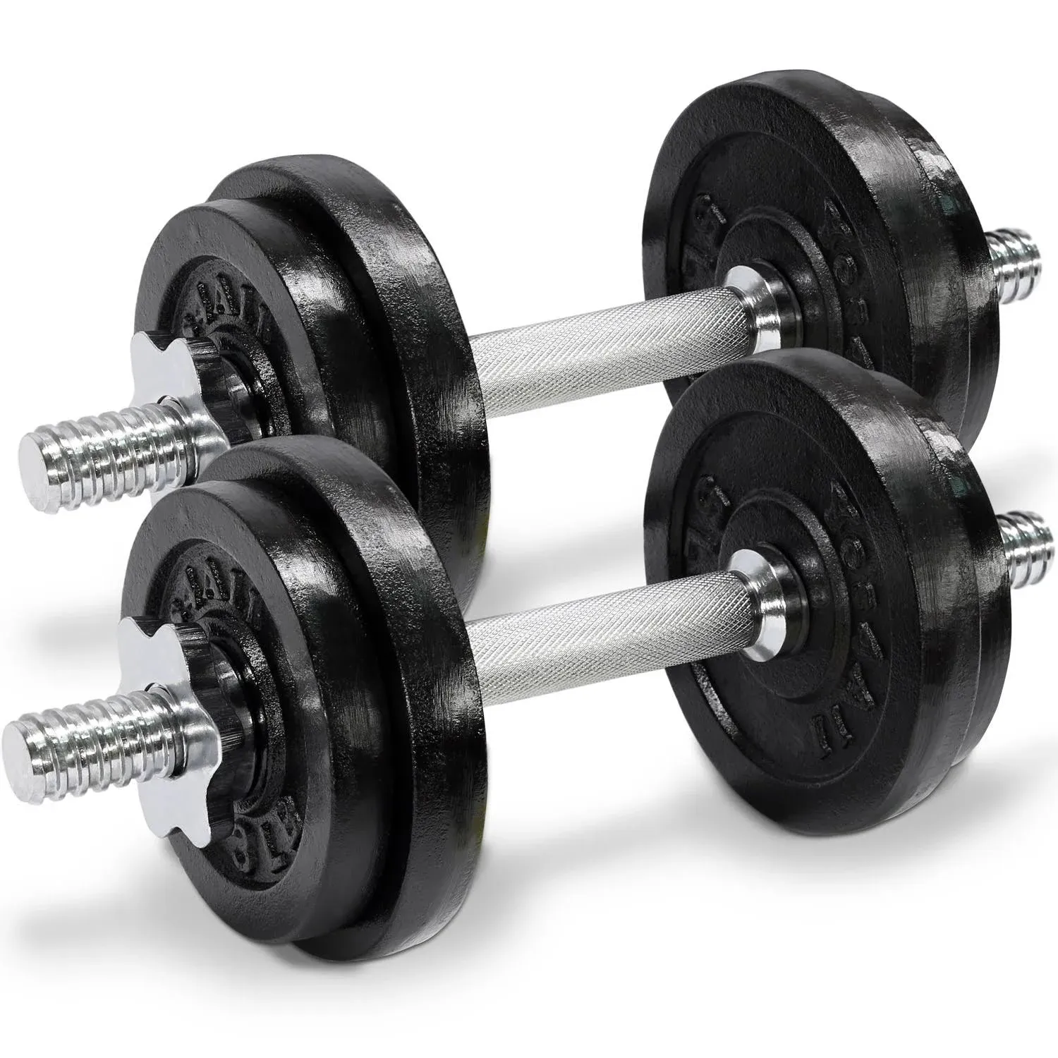 Yes4all Adjustable Dumbbell Set with Weight Plates, Star Lock Collars/Connector Or Dumbbell Pair