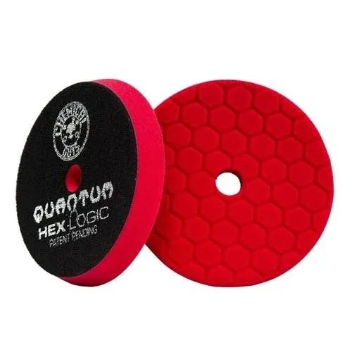 Chemical Guys BUFX117HEX5 Hex-Logic Quantum Ultra Light Finishing Pad Red 5.5"