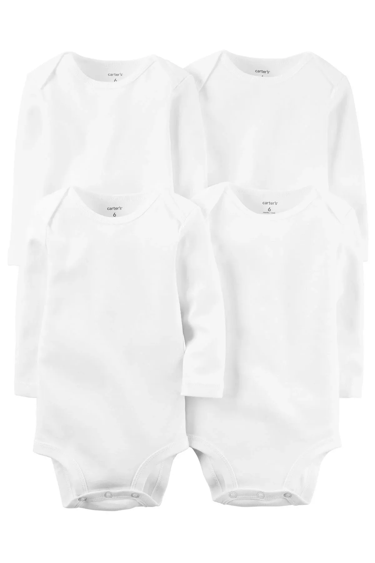 4-Pack Long-Sleeve Baby Bodysuits