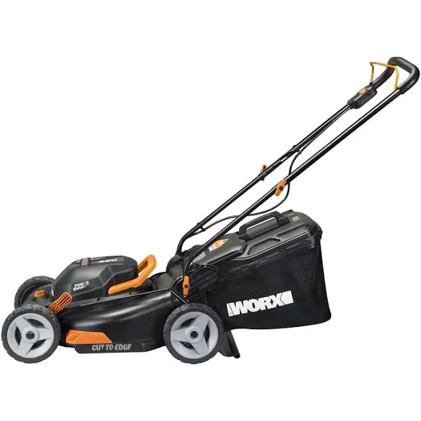 17 in. 40V Cordless Electric Push Lawn Mower, Batteries and Charger Included