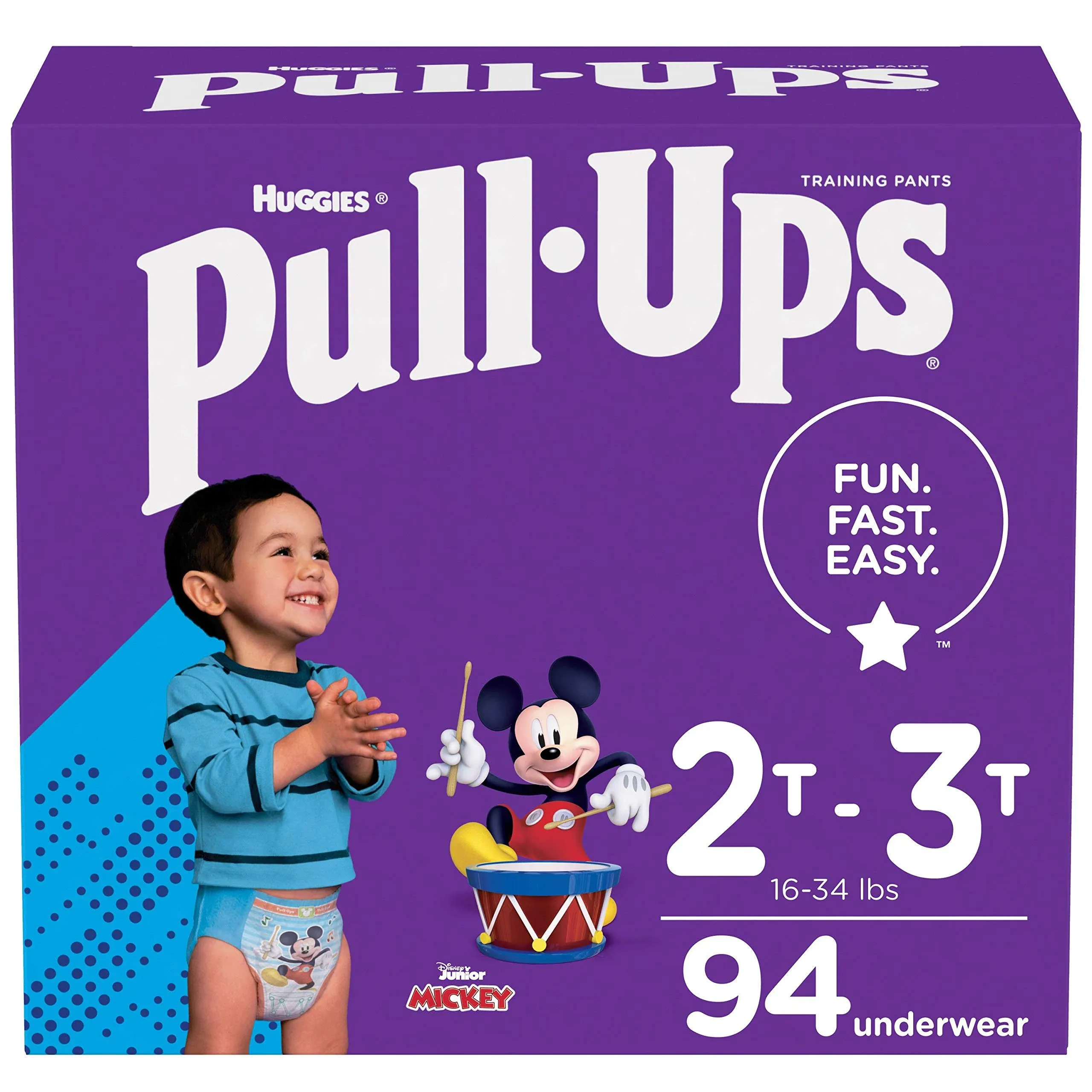 Pull Ups Learning Designs Training Pants, 2T-3T (18-34 lbs), Disney/Pixar - 94 pants