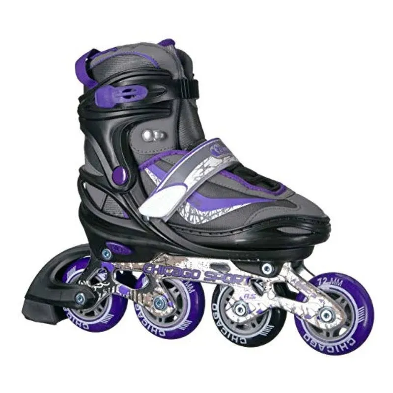 Chicago Adjustable Purple Inline Skates