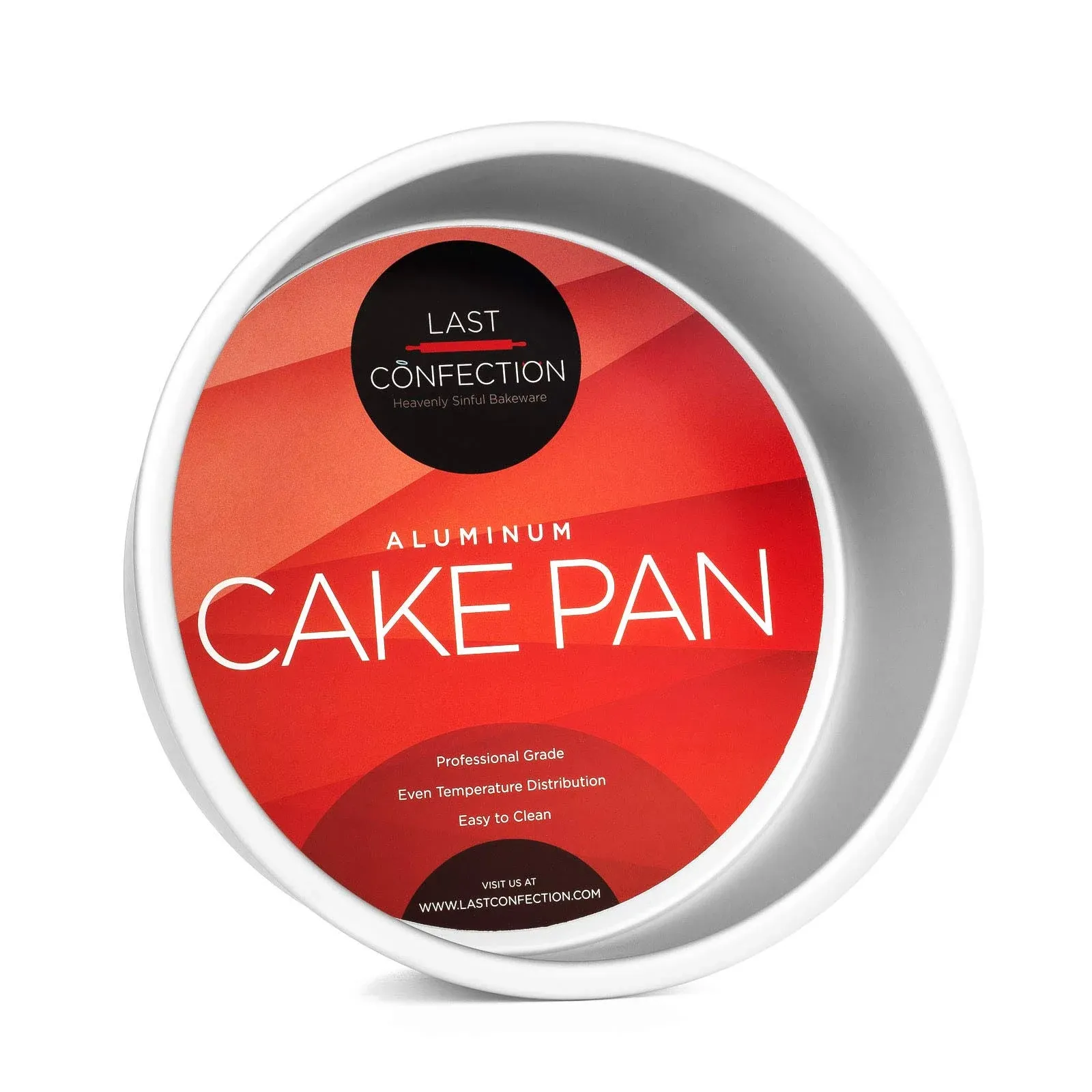 Last Confection 10 x 2 Deep Round Aluminum Cake Pan Baking Tin - Professional Bakeware