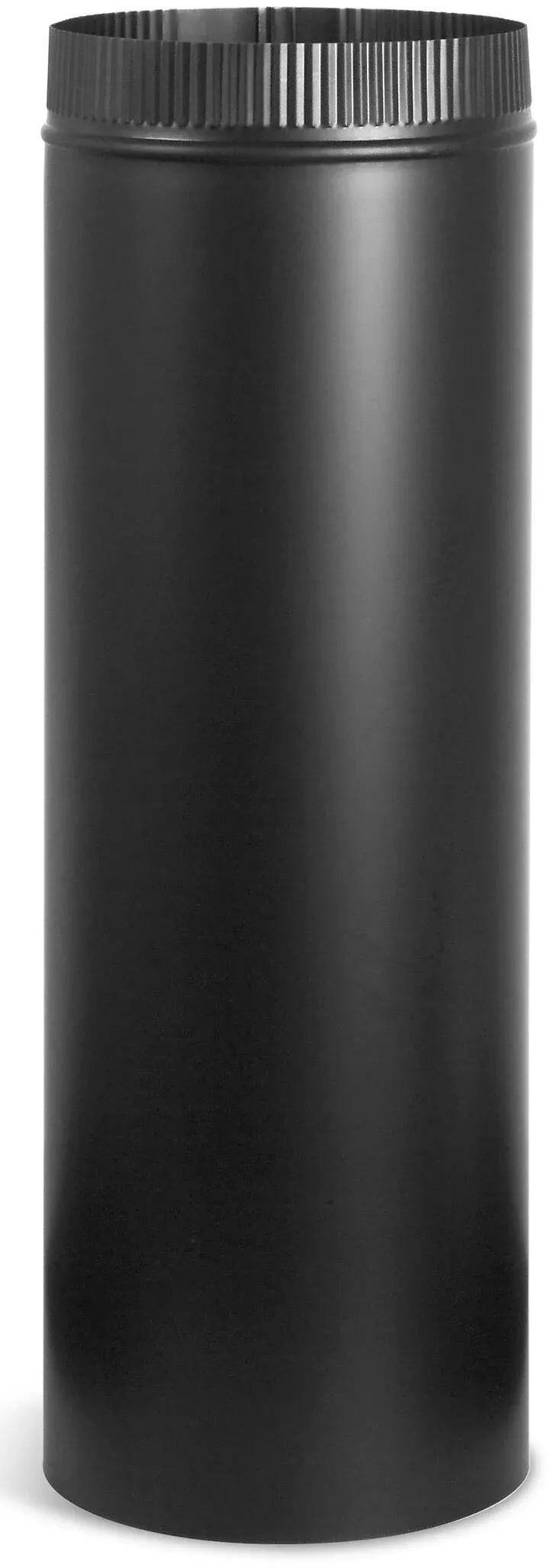 UNITED STATES HDW BM0112 7" x 24" Stove Pipe, Black