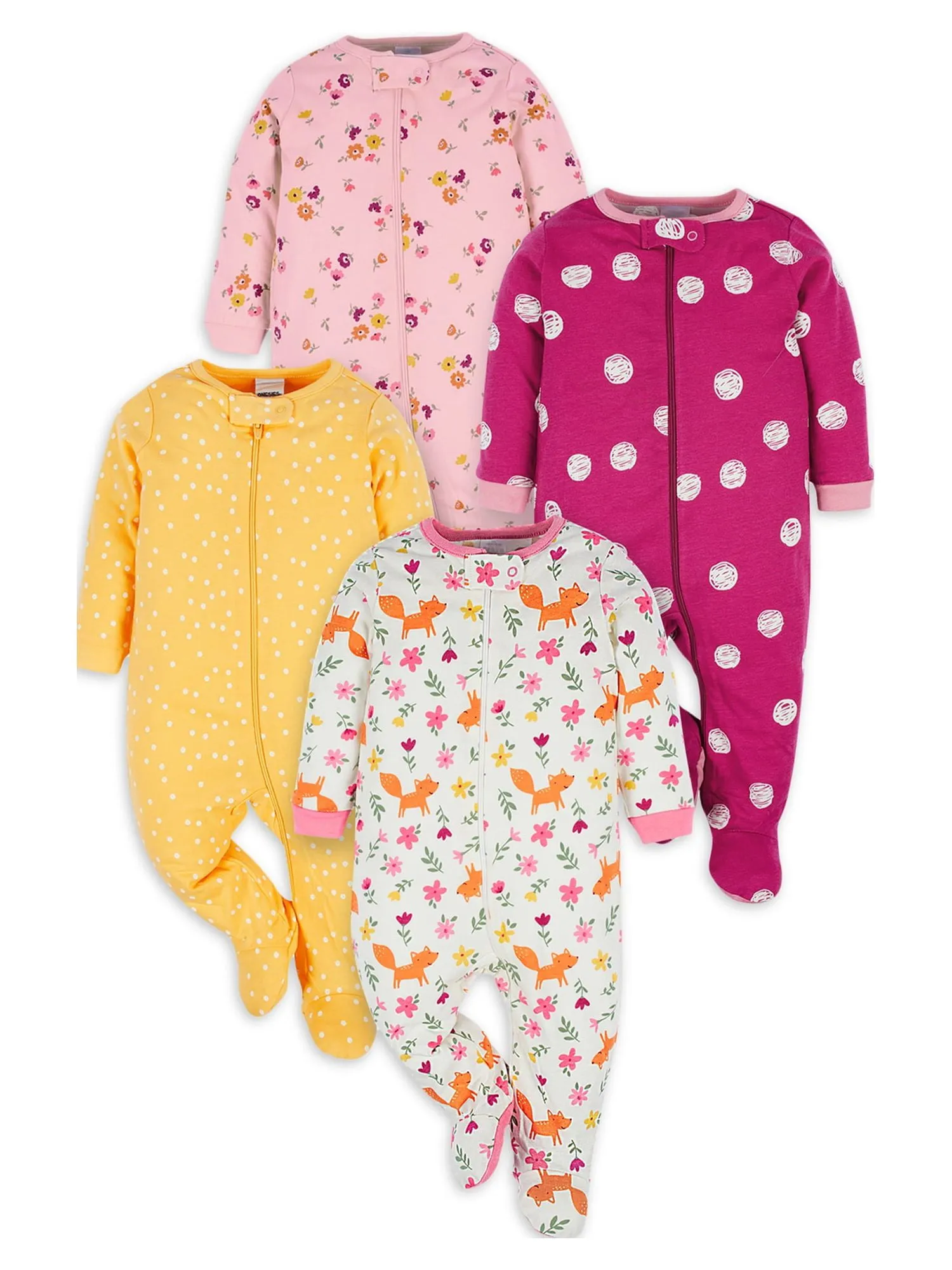 Onesies Gerber Baby girls Sleep 'n Play Footed Pajamas