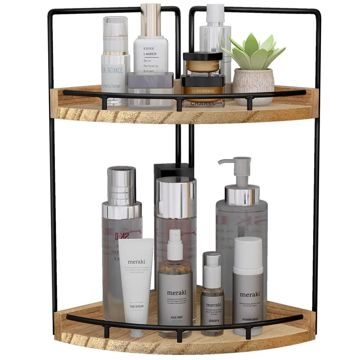 Dorhors 2-Tier Corner Bathroom Counter Organizer,Vanity Organizer,Counter Corner ...