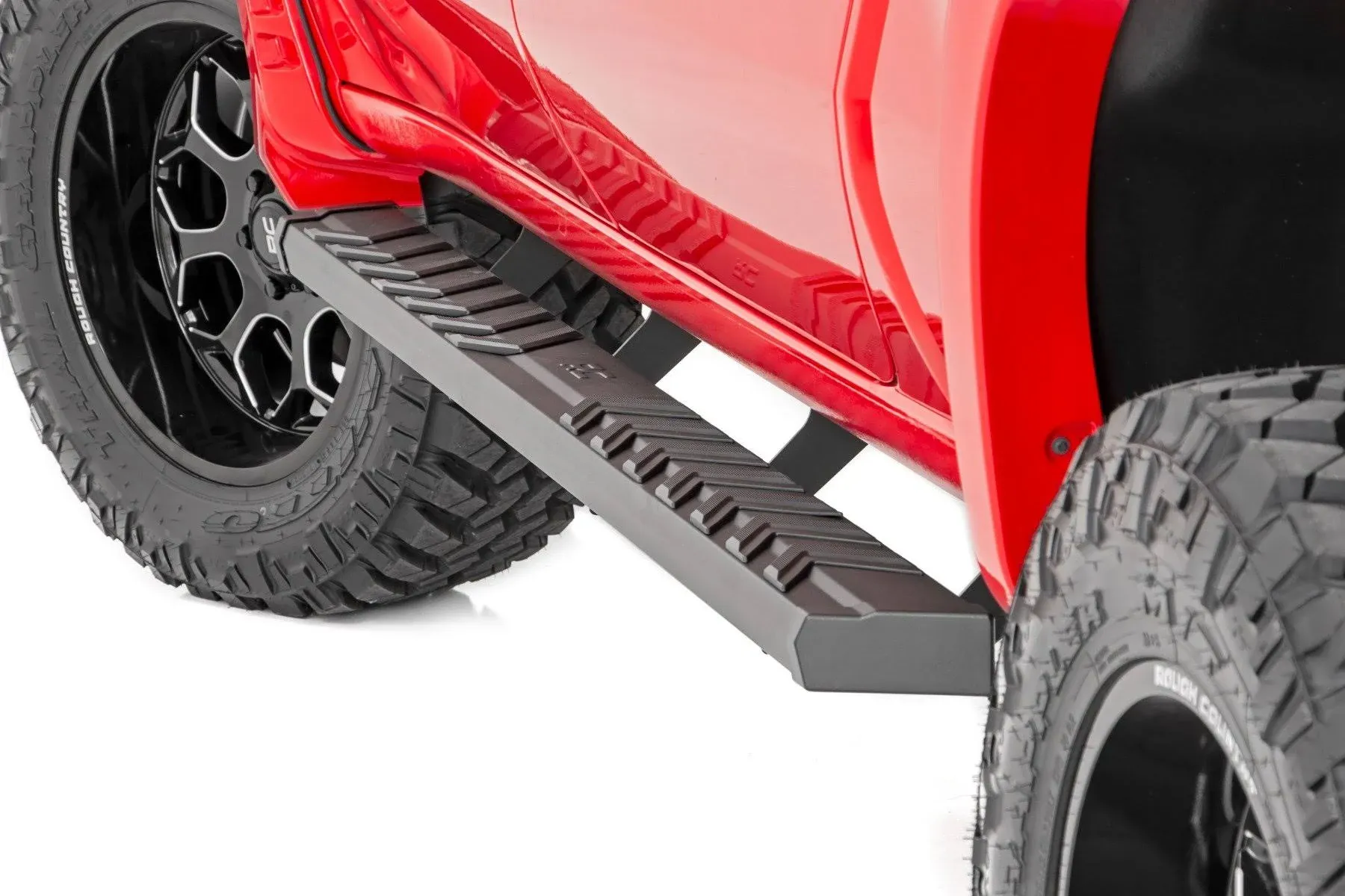 Rough Country 41002 BA2 Running Board Side Step Bars 19-22 Chevy/GMC 1500/2500Hd