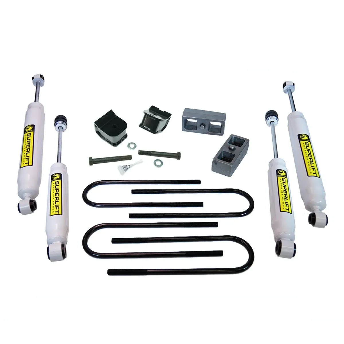 RealTruck Superlift 2" Lift Kit for Ford F-250/F-350 | Complete Lift Kit with Front & Rear Superlift Shadow Series Shocks | K1009 | Fits 2005-2010 Ford F-250 / F-350 4WD