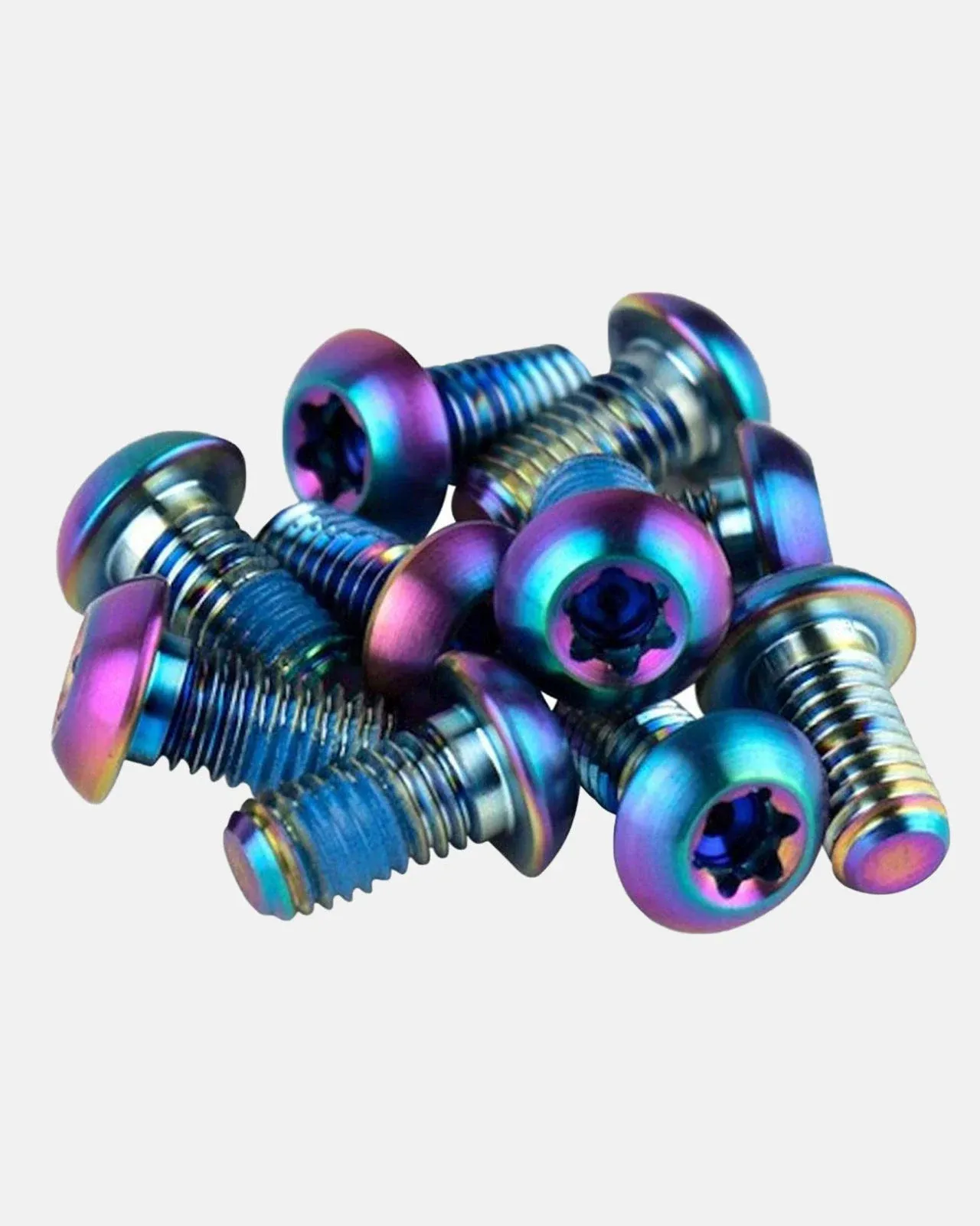 SRAM Titanium T25 Rotor Bolt Kit - Rainbow, Set of 12