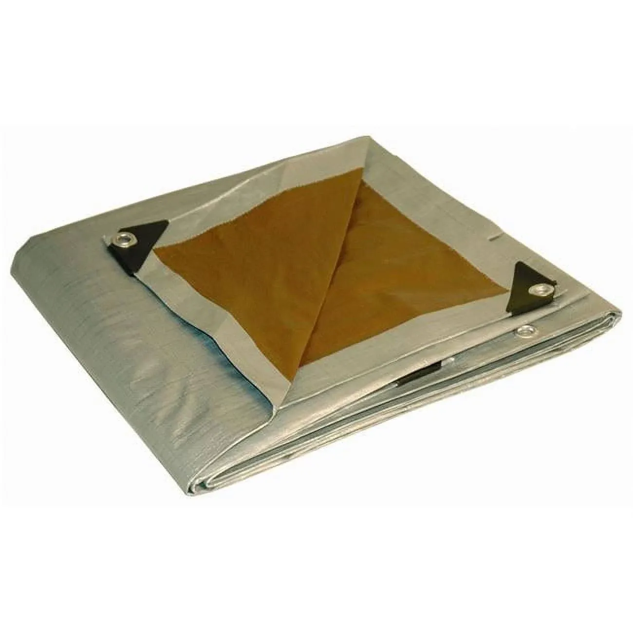 20X20 Multi-Purpose Silver/Brown Heavy Duty DRY TOP Poly Tarp (20'x20')