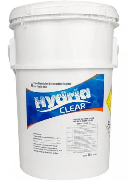 Hydria Clear 1" Bromine Tabs - 25 lbs