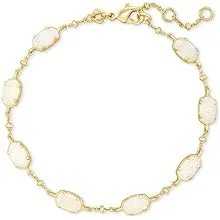 Kendra Scott Emilie Link Bracelet for Women, Fashion Jewelry, 14k Gold-Plated, Iridescent DrusyKendra Scott Emilie Link Bracelet for Women, Fashio…