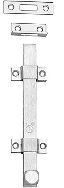 Rockwood 580-8.26D Surface Bolt,Satin Chrome