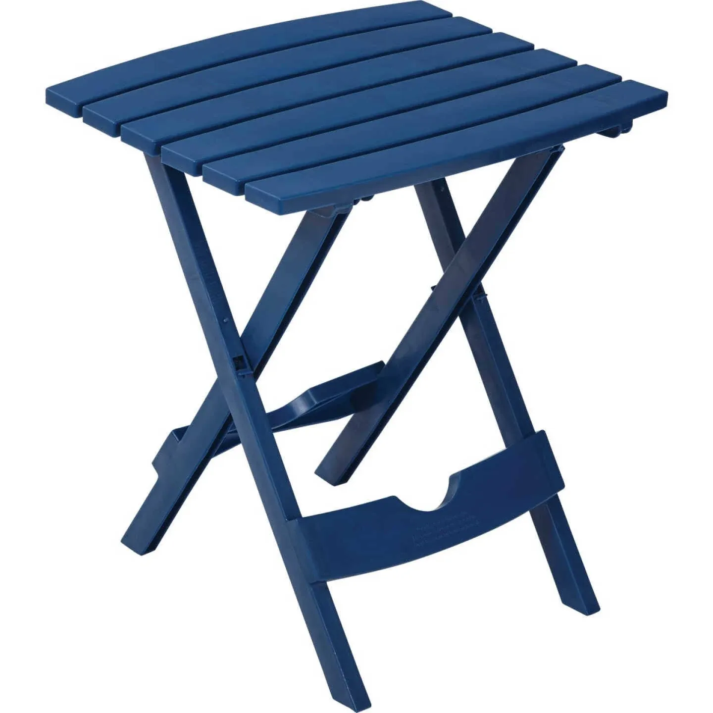 Adams Quik-Fold Rectangle Side Table, Blue