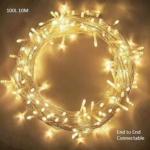 33ft 100 Leds String Lights Waterproof Fairy Lights 8 Modes With Memory 30v Ul C