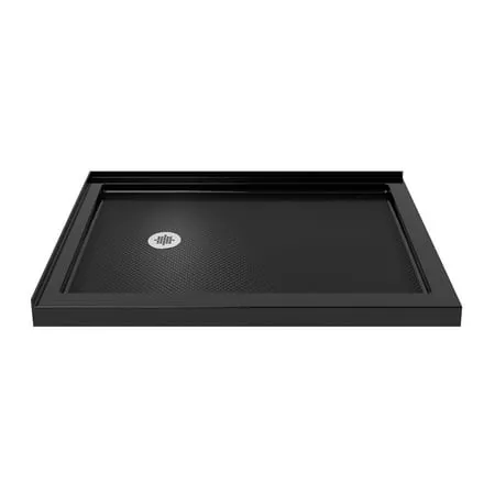 DreamLine DLT-1036541-88 Slimline 36" D x 54" W x 2 3/4" H Left Drain Double Threshold Shower Base in Black