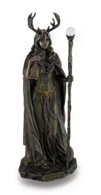 Elen Of The Ways Bronze Finish Statue Pagan Goddess - 10.5 X 4 X 3.5 inches