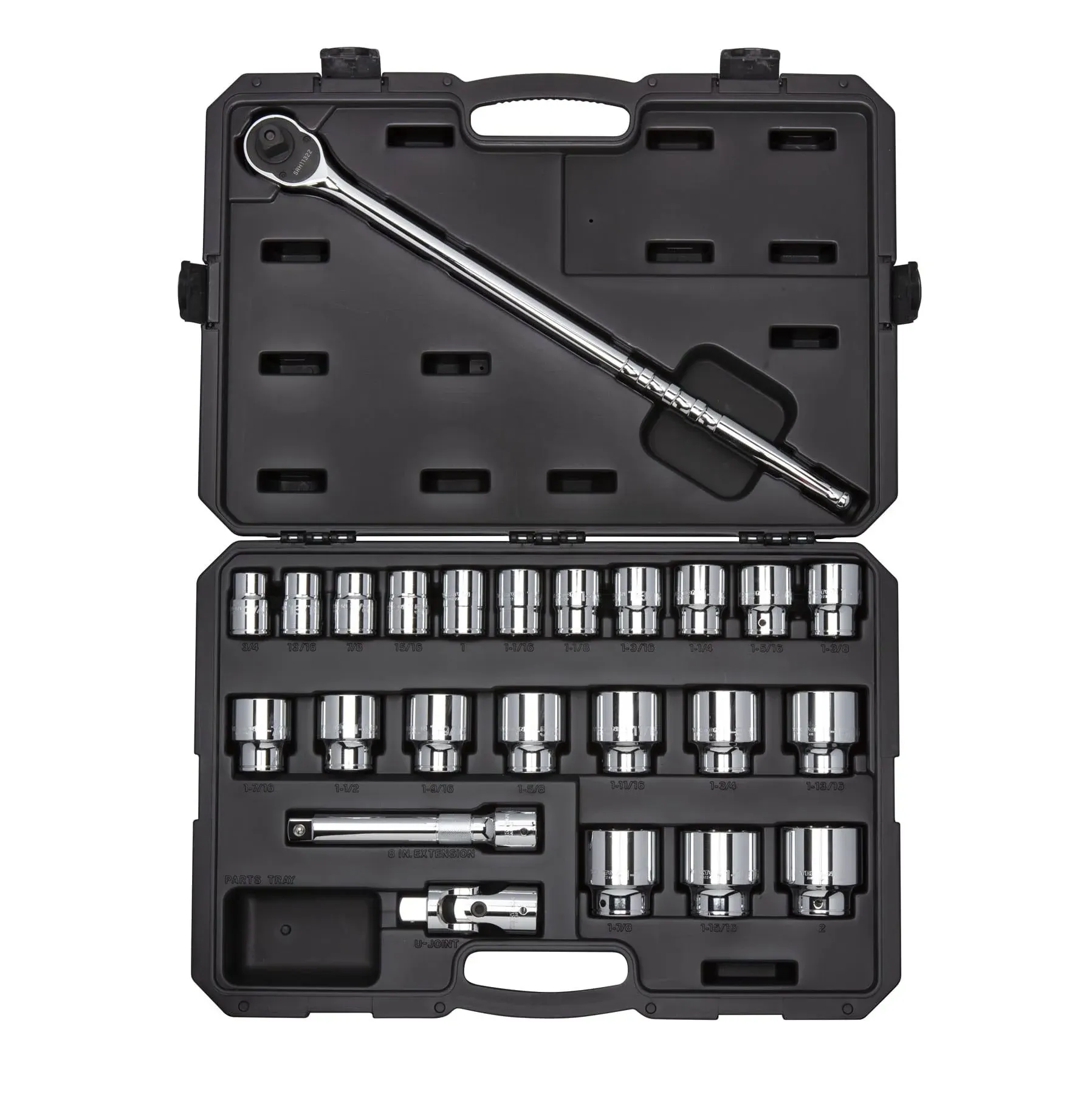 Tekton 3/4 inch Drive 6-Point Socket & Ratchet Set, 25-Piece (3/4-2 in.) SKT35104