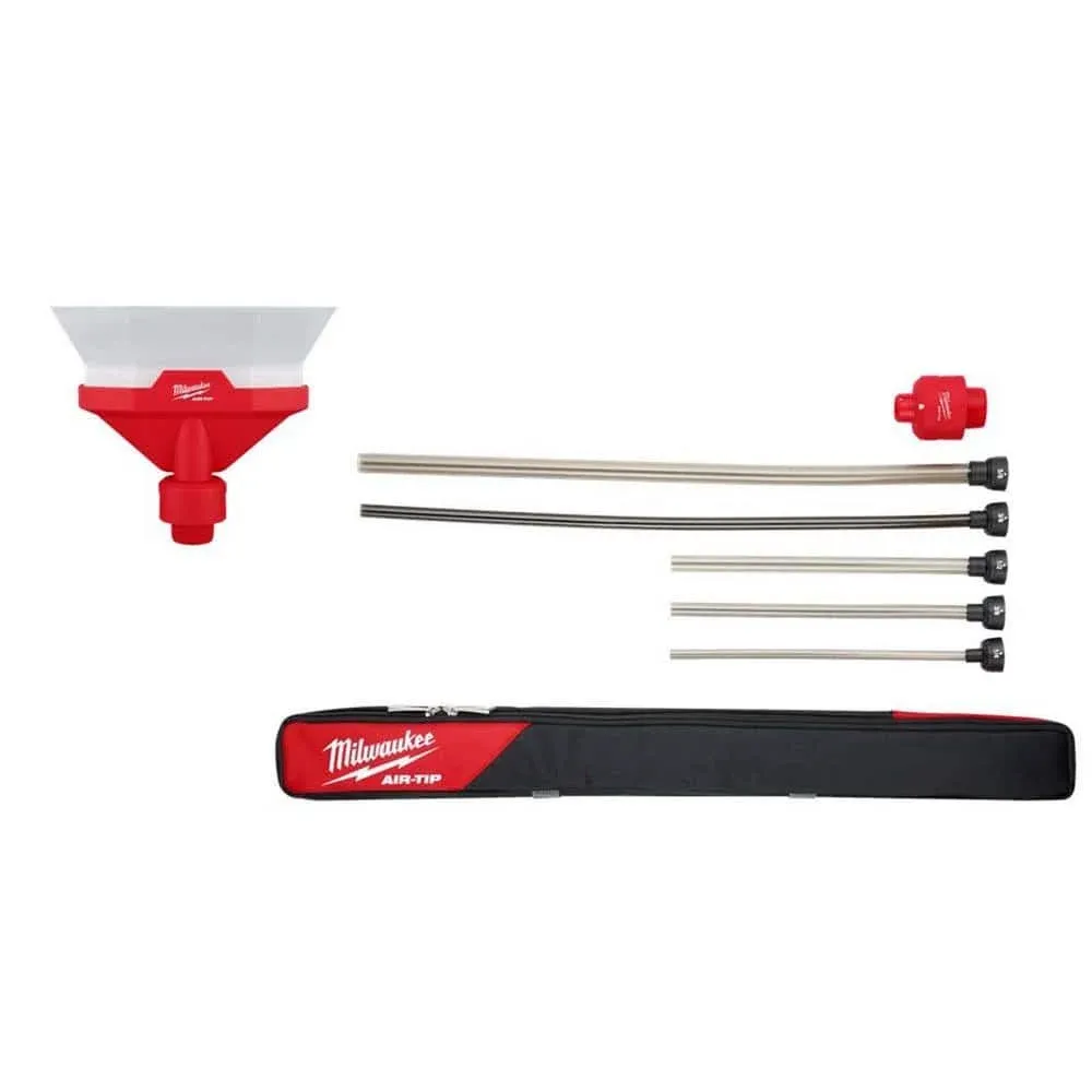 Milwaukee 1-1/4 in. to 2-1/2 in. Dust Collector and Long Reach Flexible Hose Set Wet