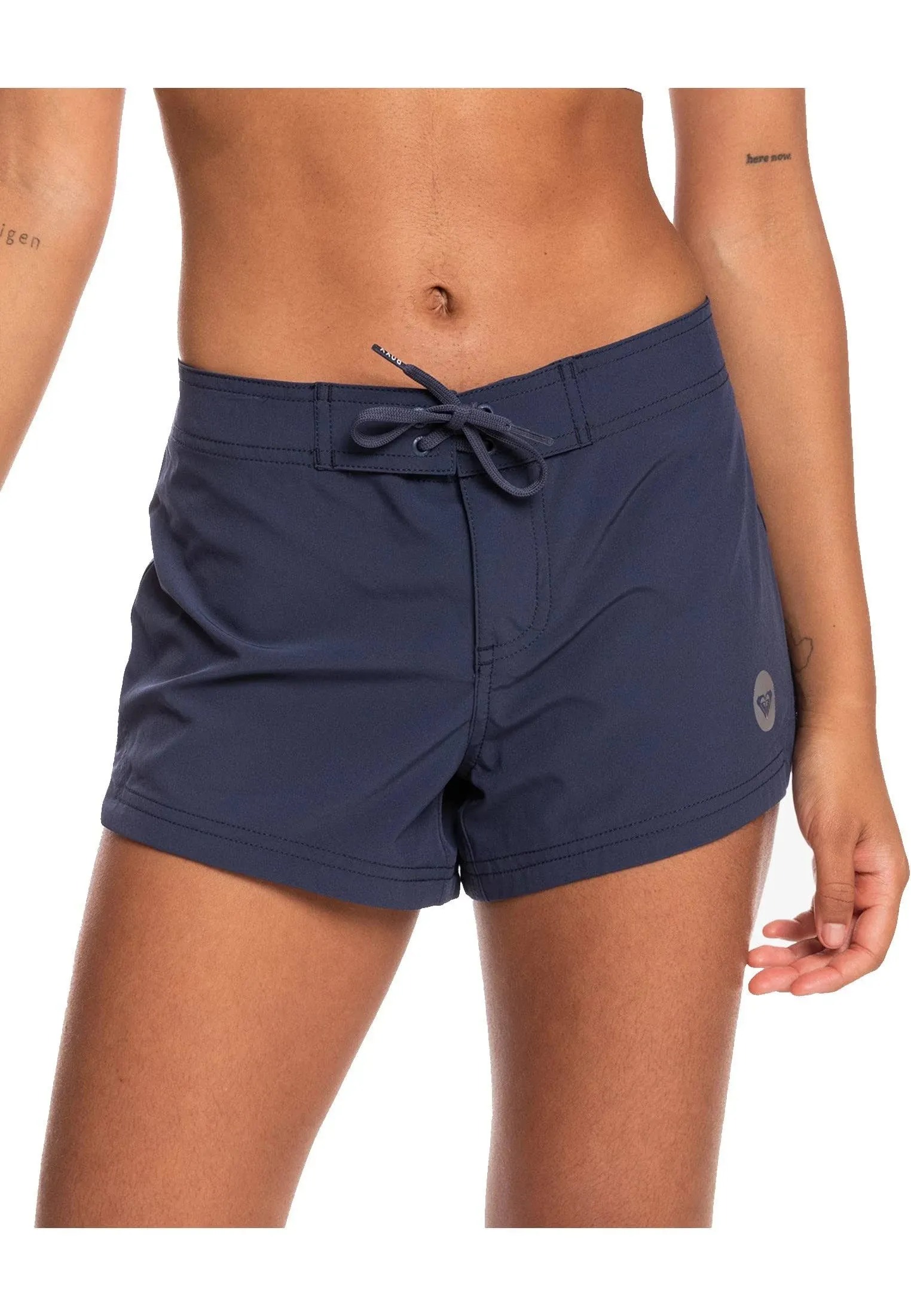 Roxy Women&#x27;s Mood Indigo To Dye 2&quot; Drawstring Swim Board Shorts Bottom Size 2XL