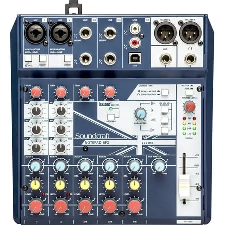 Soundcraft Notepad-8FX Mixer with Effects - New in Box